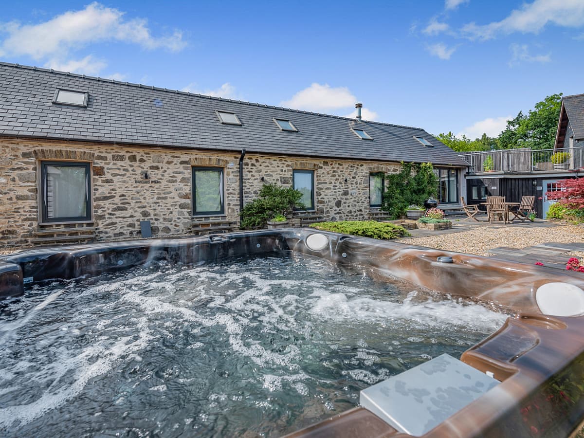 Private outdoor hot tub